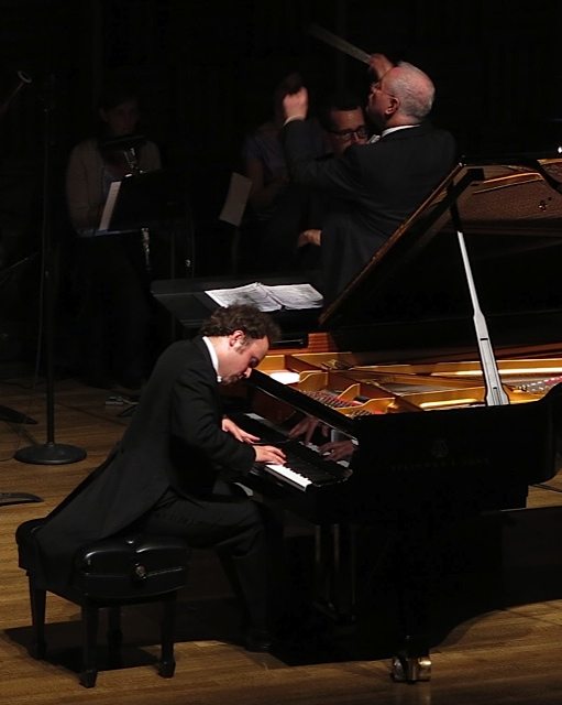 Alexander Schimpf performs at the Opening Ceremony with CityMusic Cleveland under the direction of Cleveland Institute of Music President Joel Smirnoff.