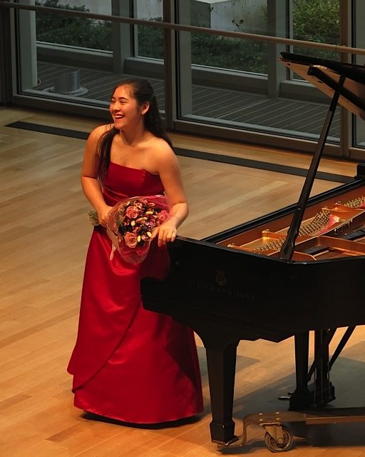 Vanessa Meiling following her performance at the CIPC Young Artists recital.