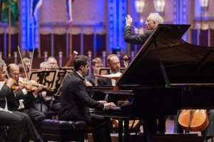 2016 Cleveland International Piano Competition Final Round with the Cleveland Orchestra Georgy Tchaidze Nikita Mndoyants Leonardo Colafelice Dinara Klinton Photo by Roger Mastroianni