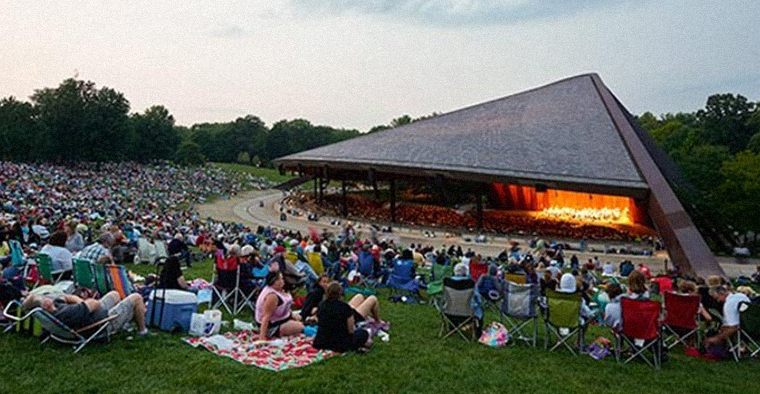 blossom music center landscape view